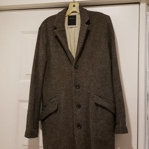 Pas De Calais Womens Tweed Overcoat Size Large